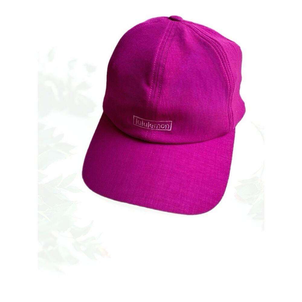 Lululemon Women's Baller Hat Soft Embroidered ~ Size: One Size Wild Berry Pink - Picture 4 of 9
